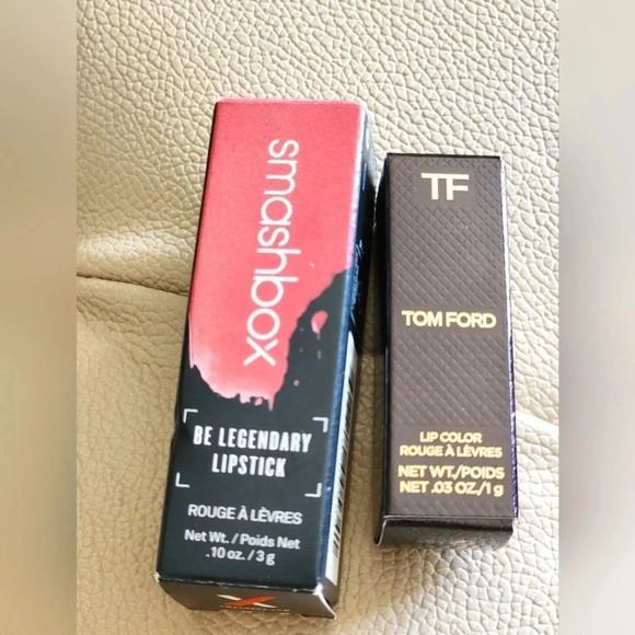 Lipstick Bundle Smashbox Full size Primrose Tom Ford Mini 16 Scarlet Rouge - Picture 2 of 4